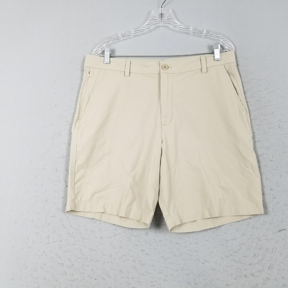 Vineyard Vines Stillwater Golf Shorts Mens 33 Beige OTG Stretch Lightweight